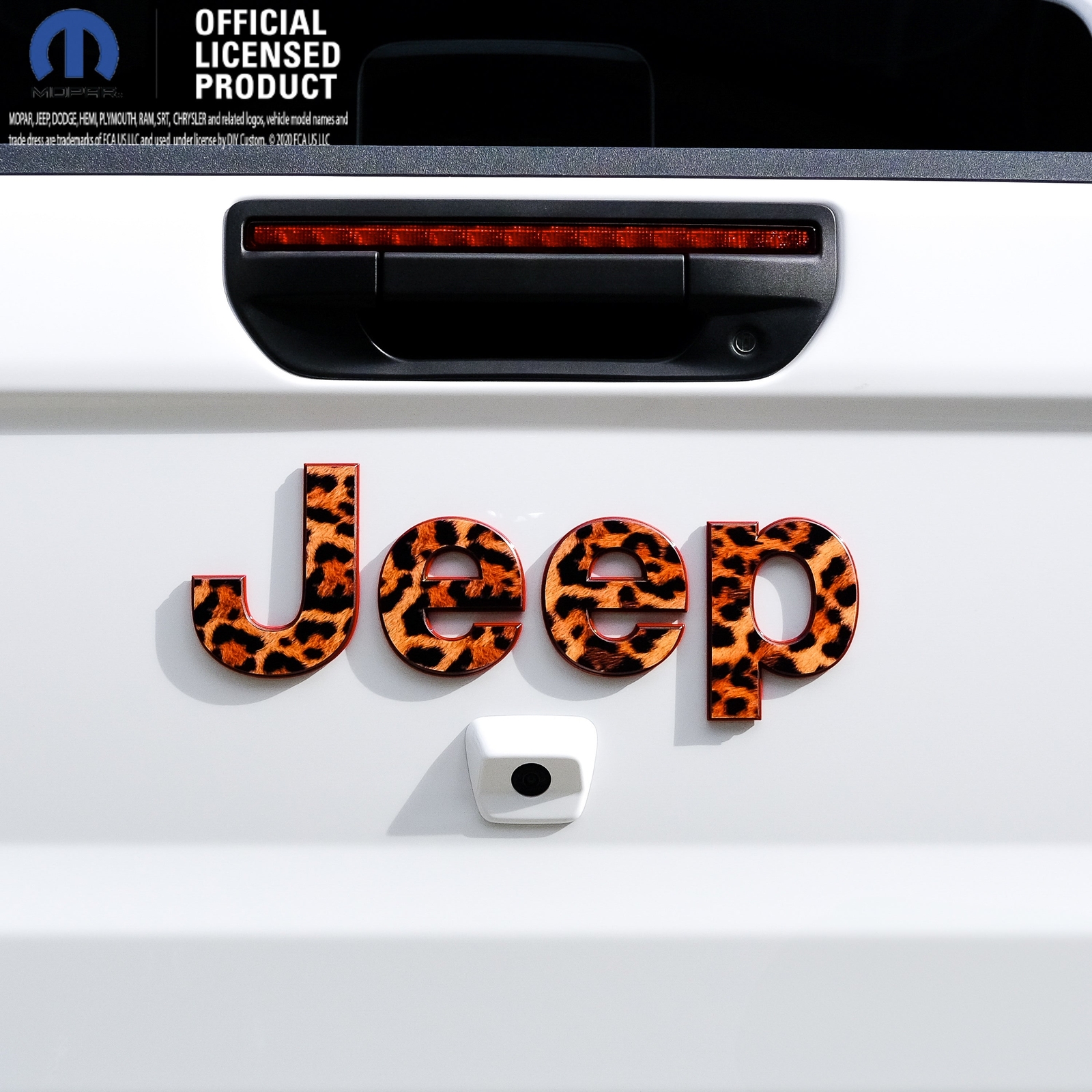 Jeep Emblem Overlay Decals – Leopard Print