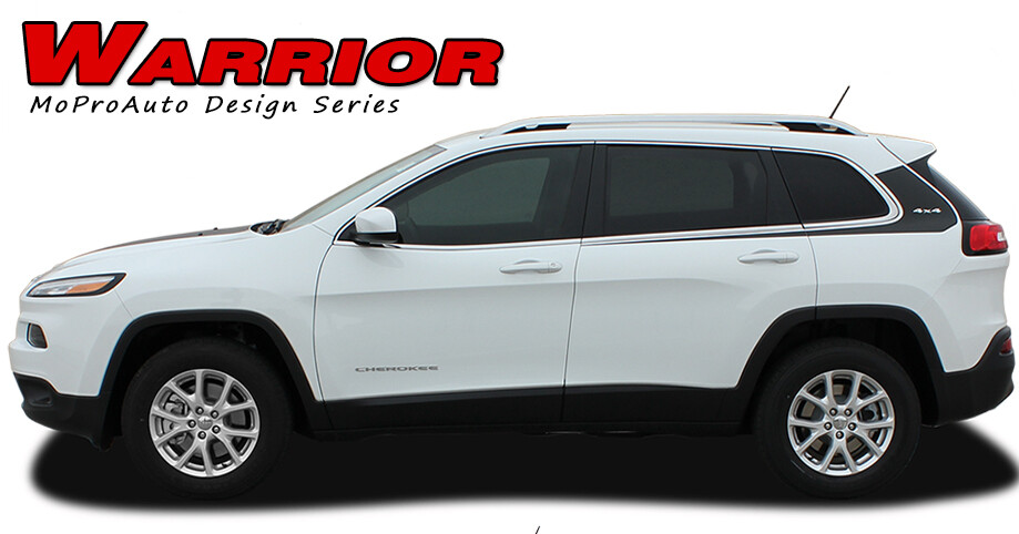 For 2014-2020 Jeep Cherokee Warrior 3M Pro Vinyl Graphics Stripes Decals Body