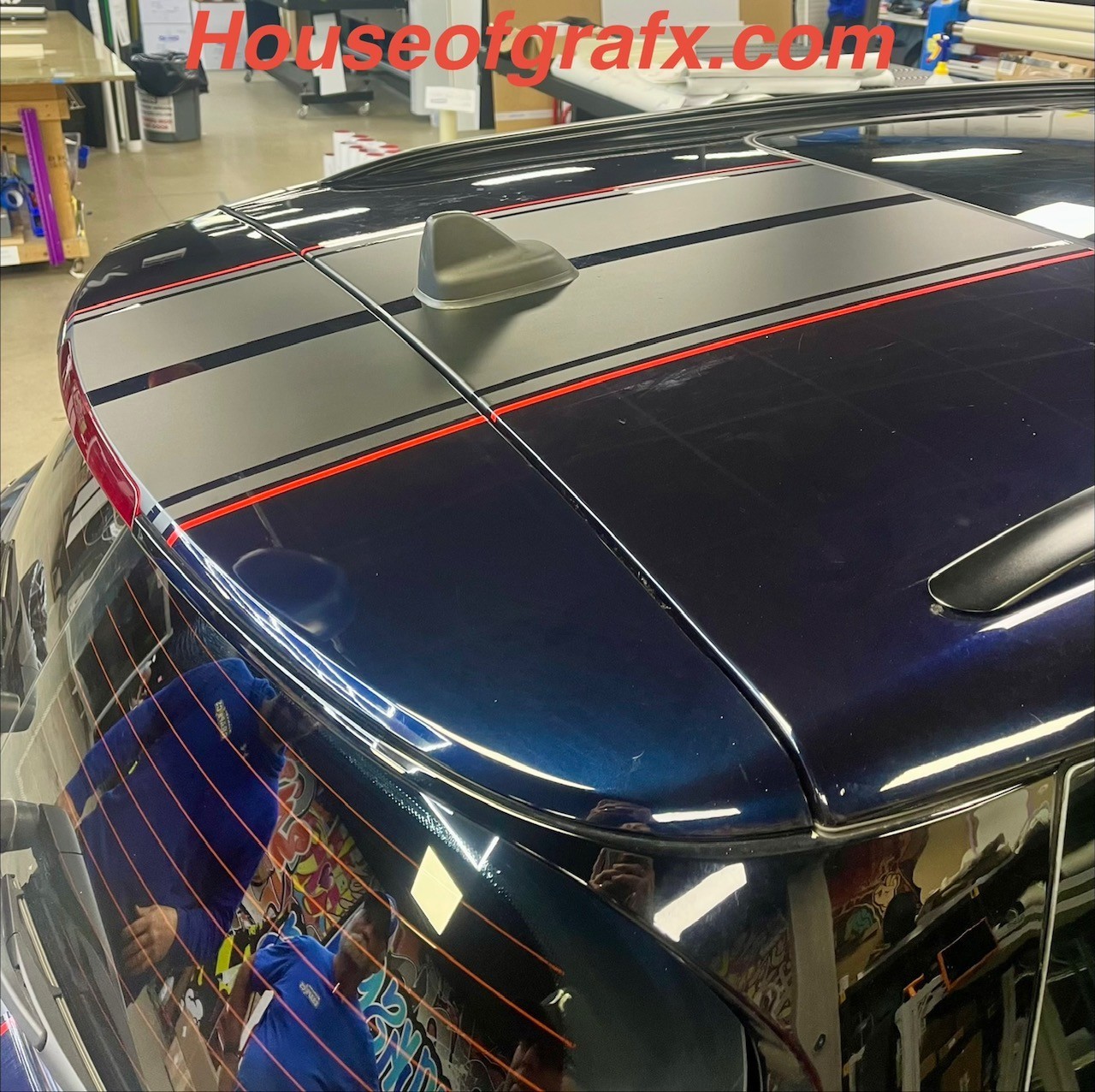 2 color Rally stripes fit any year Mini Cooper Clubman with sunroof