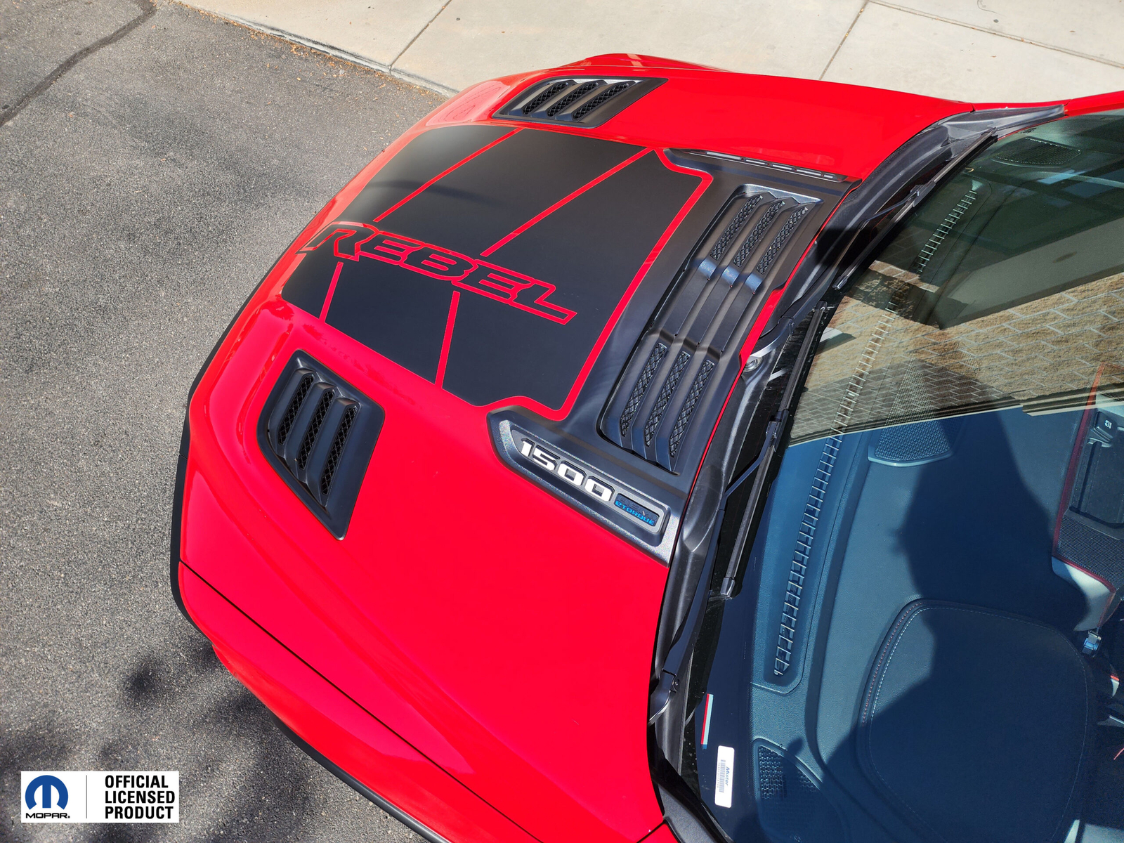 2019-2024 Dodge Ram Rebel Hood Graphics Vinyl Decals Stickers V2 Mopar Licensed