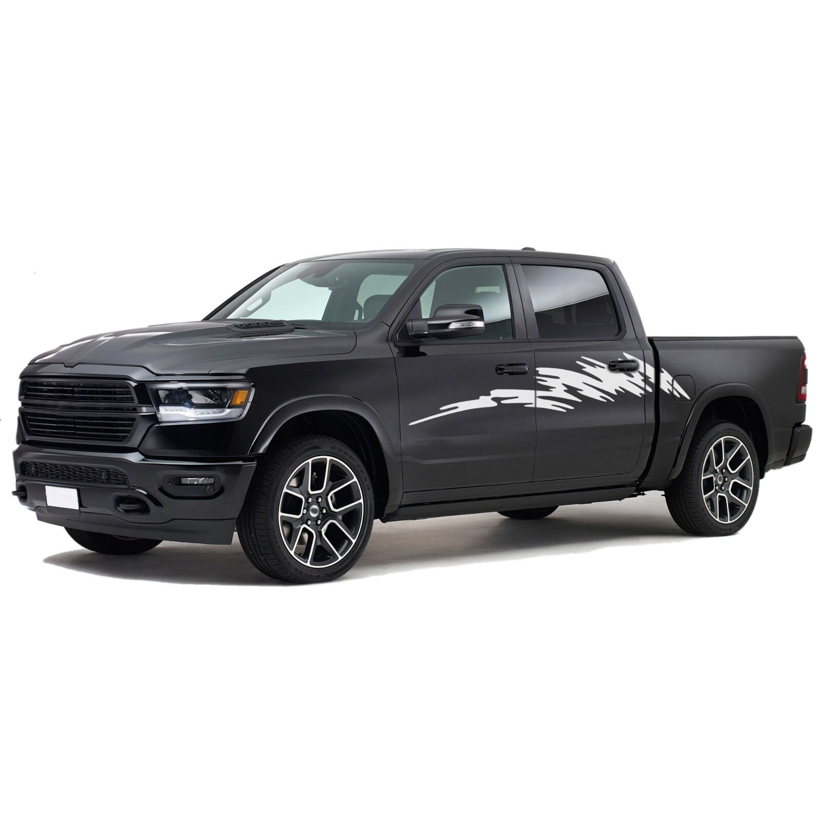 Center smudges graphics stickers decal compatible with Dodge Ram