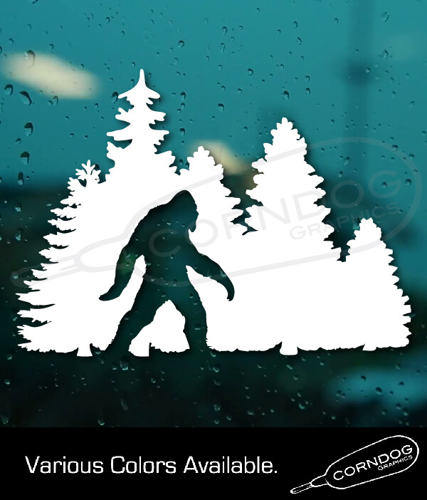 Sasquatch Forest STICKER VINYL DECAL FINDING BIGFOOT YETI UFO SQUATCH BOBO