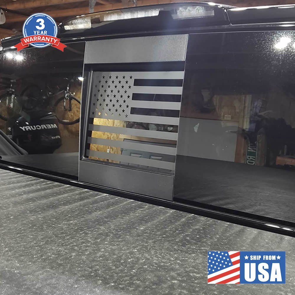 American Flag Rear Middle Vinyl Window Sticker Decal For Toyota Tacoma 2016-23