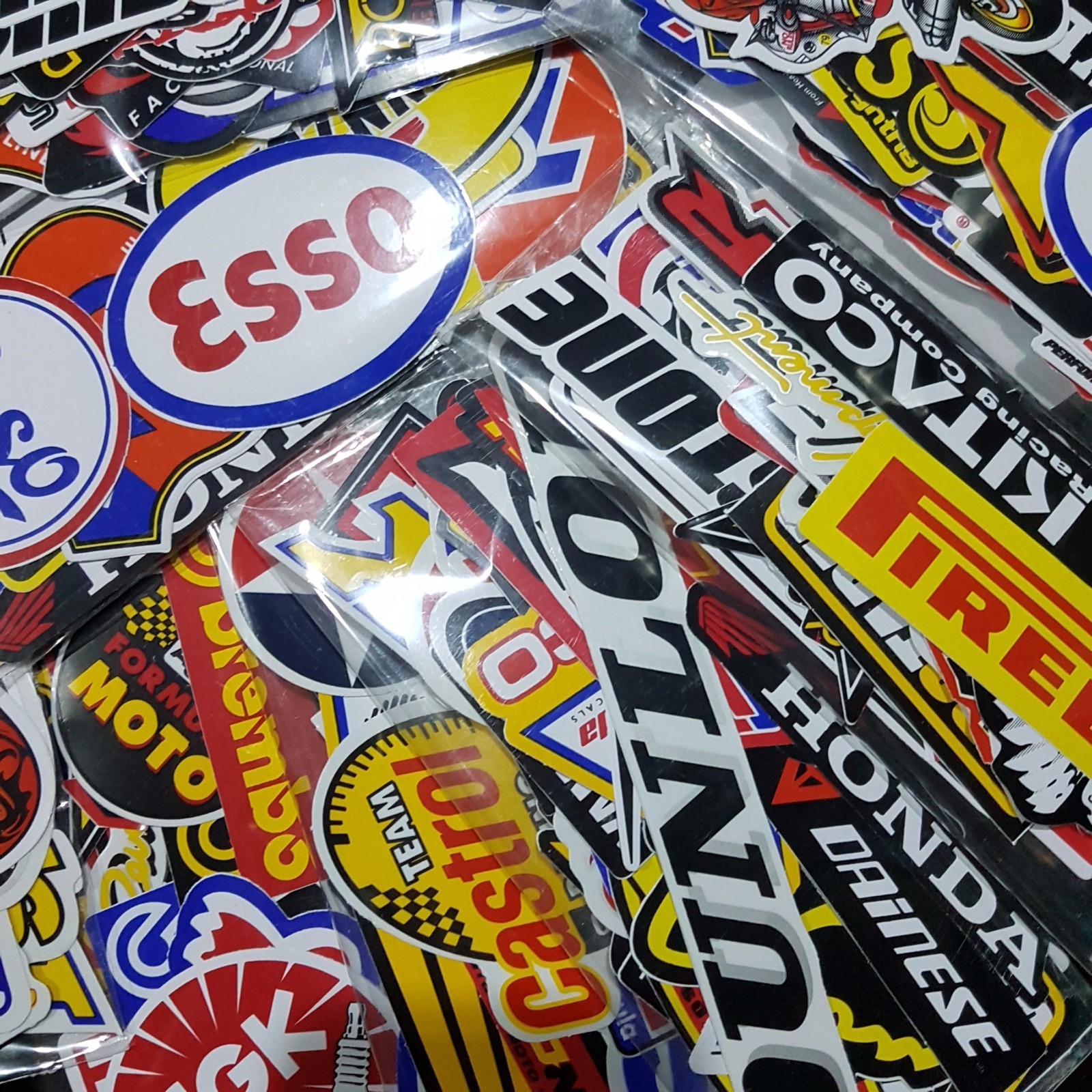 Lot Racing 120 Stickers Decals Motocross Motorcycles Car Vintage Decal Sticker