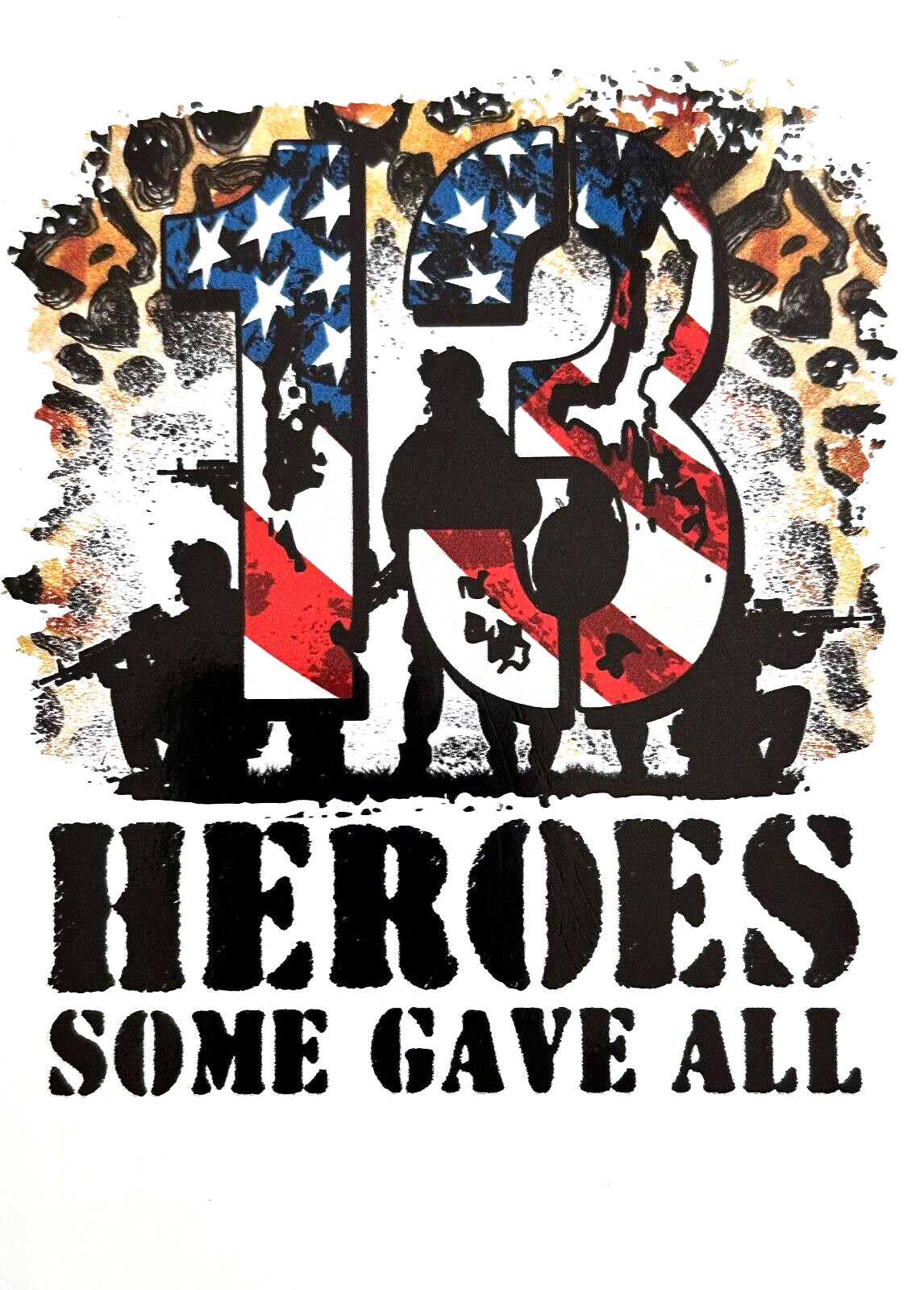 Heroes…Some Gave All..2nd Amendment..Military..Truck Decals (4 Pack) #431