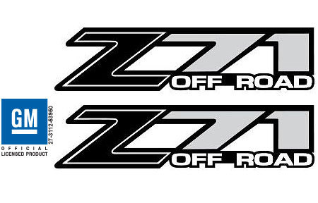 2006 Chevy Silverado Z71 Off Road decals stickers 2500 GM HD set 4×4 BLACK FG9F7