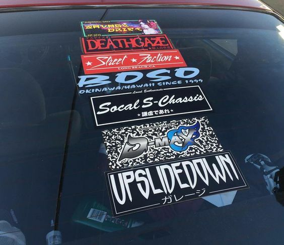 UP GARAGE JAPANESE Decal Sticker Retro Vintage RALLY JDM DRIFT SLAP STICKERS