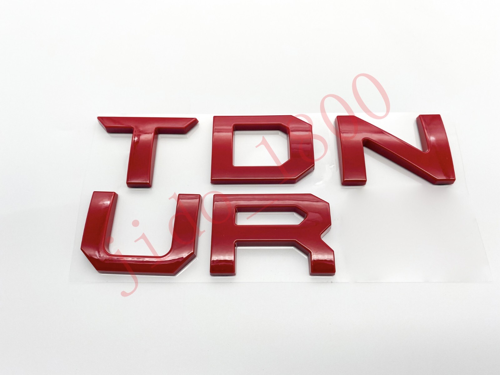 ABS Red letters compatible with TOYOTA TUNDRA 2022 23 logo Tailgate insert