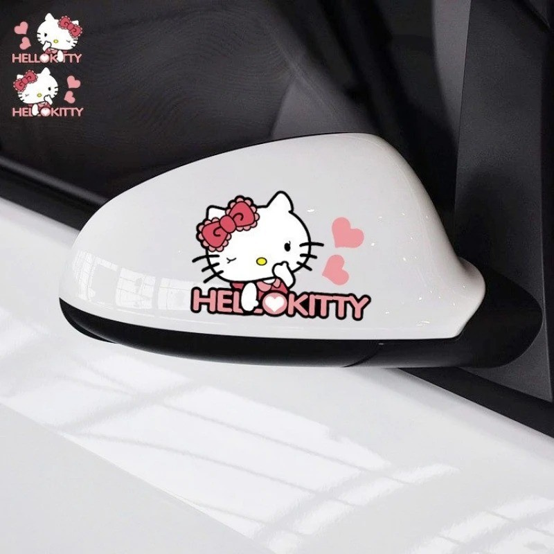 DIY Car Sticker Cartoon Cute Kitty Hood Vinyl Decal Canopy Body Auto Decors DIY