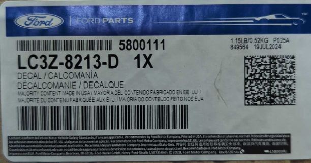 New OEM Genuine Ford Front Grille Emblem 2020-2022 F250 F350 LC3Z-8213-D sm scr