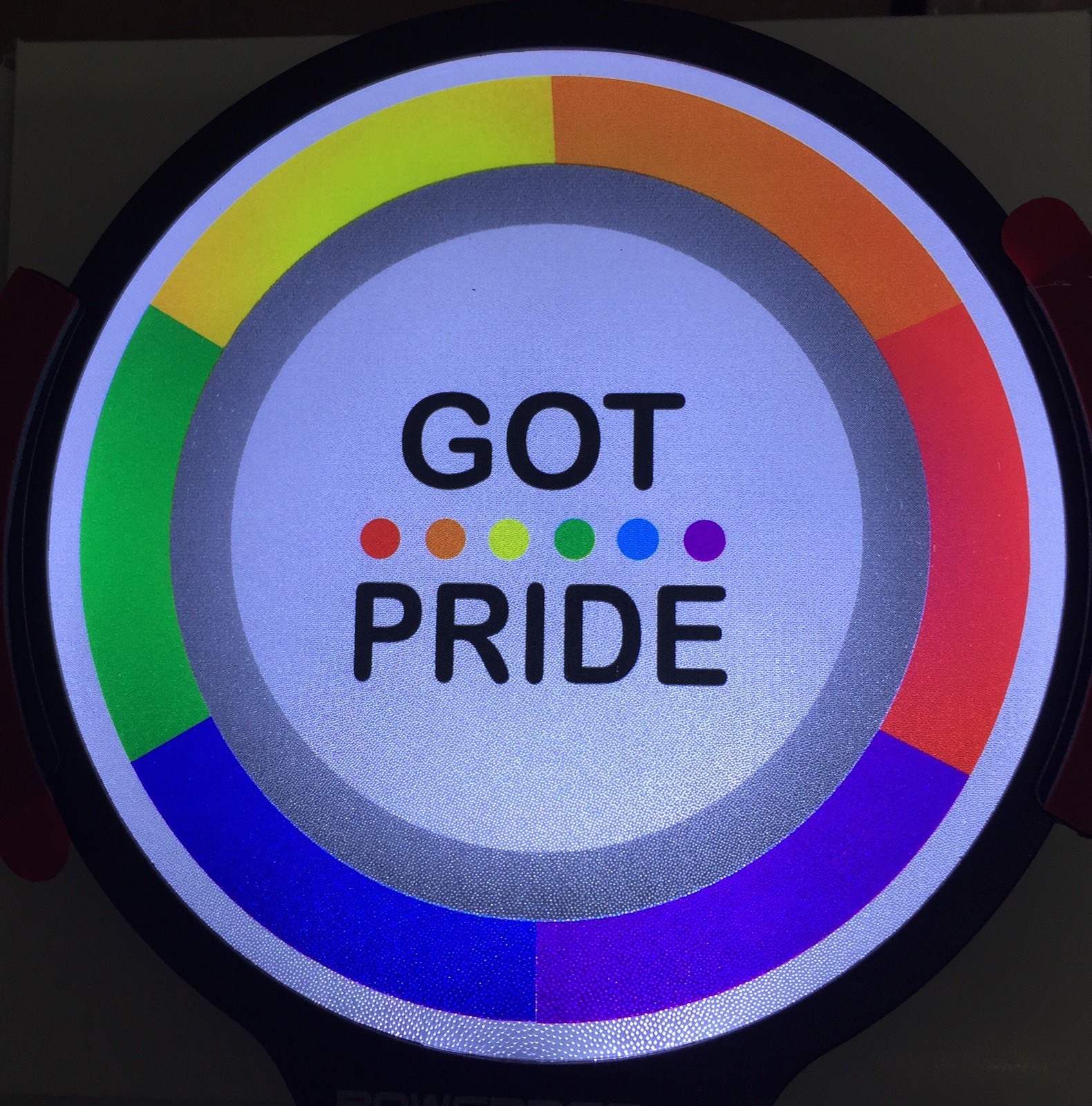 Gay Pride Light Up Decal Powerdecal Backlit LED Motion Sensing Auto Decal