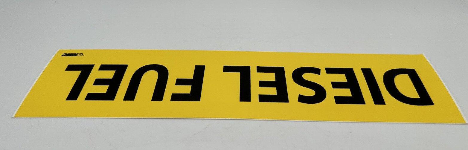 6x Diesel Fuel Vinyl Decals / Gas Stickers / Labels Fuel Door Label Emblems