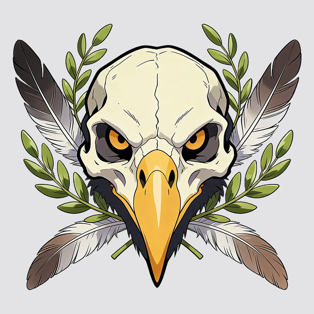Animal Skull Stickers Vinyl Waterproof Customizable for Window Laptop Motorcycle